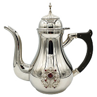 Чайник для теплоты из ювелирного слава в серебрении, высота 20 см, 0,7 л