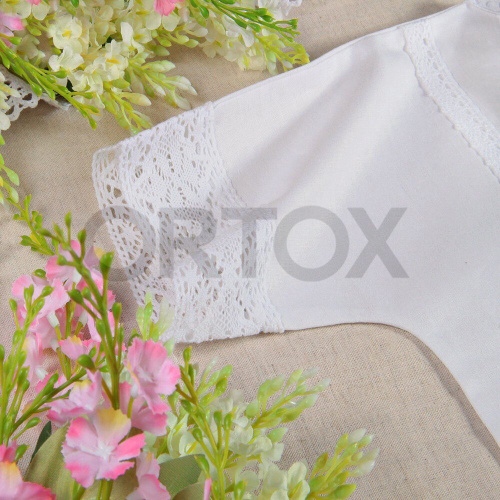 Рубашка для крещения "Лучик" белая из бязи, размер в ассортименте фото 17