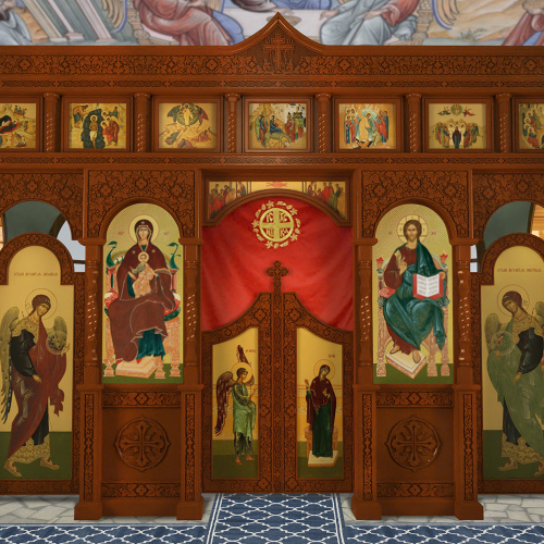 Иконостас двухъярусный (г. Москва), цвет "кипарис", 560х321,6х23,8 см фото 5