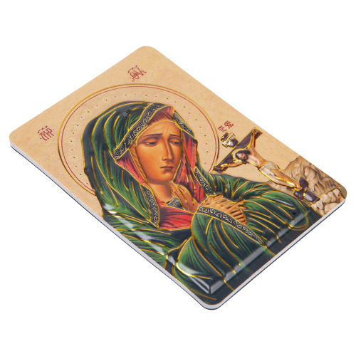 Магнит с иконой Божией Матери "Ахтырская", 7х10 см фото 2