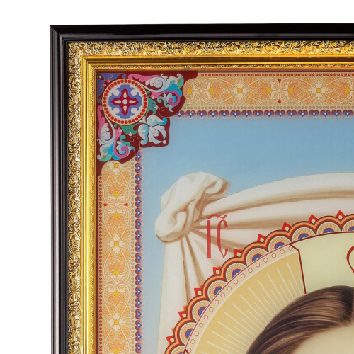 Икона большая храмовая "Спас Нерукотворный", 80х117 см, УФ-печать на стекле фото 3