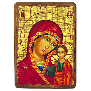 Икона Божией Матери "Казанская", под старину №2 (21х28 см)